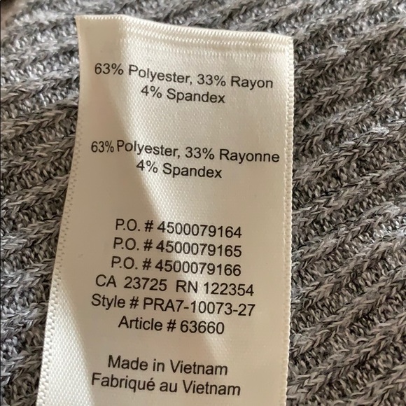 Wilfred Free Arruda Heather Grey White Tank - Picture 4 of 4